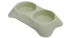 Pets Club - Double Dining Bowl 90 ML 28*16*5 CM-Green