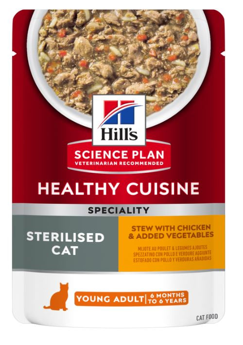 Hill's Healthy Cuisine Sterilised Cat Stew, 80g