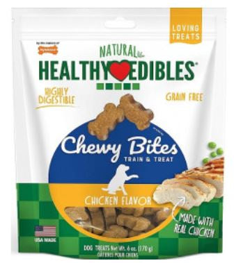 Nylabone Healthy Edibles Grain Free Chewy Bites Beef & Cheese Flavor
