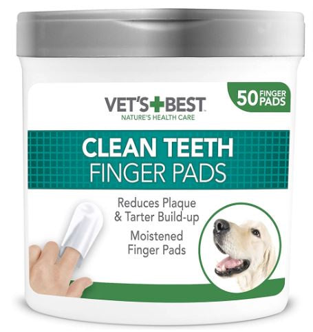 Vets Best - Clean Teeth Finger Pads (50 Pads)