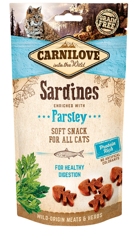 Carnilove - Sardine Enriched With Parsley Soft Snack For Cats 50g