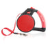 Wigzi Retractable Tape Gel Handle Leash Red - Dog Leashes