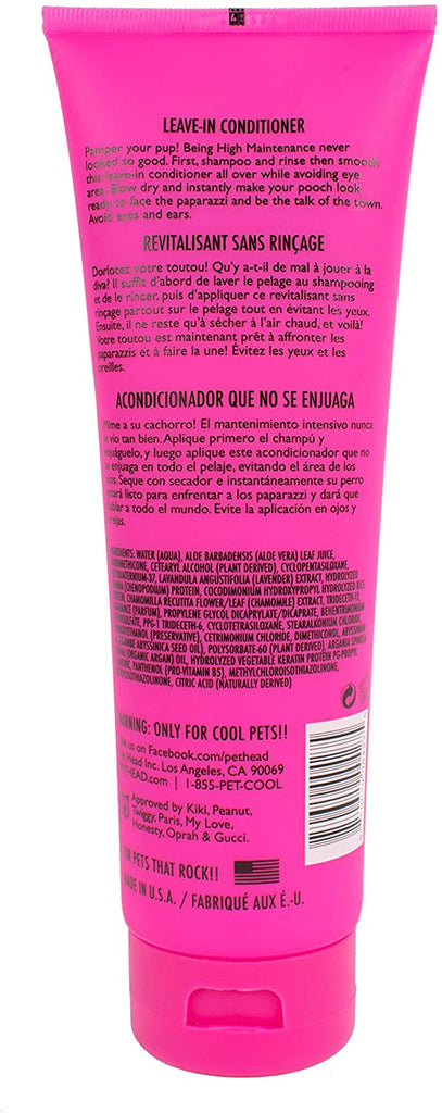 Pet Head TPHH1 High Maintenance Leave In Conditioner 250ml - Back