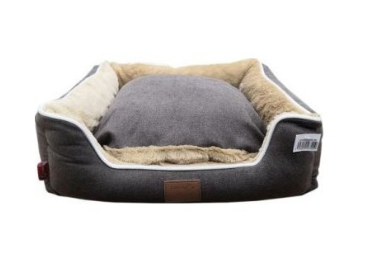 Catry Pet Cushion Luxury Black & Beige White Beeding - HY00554060-99 - 60 X 50 X 16cm
