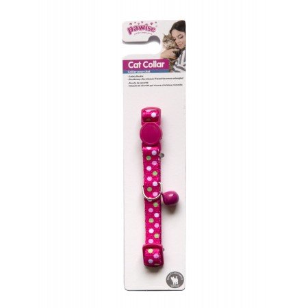 Pawise Cat Collar - Polka dots, Pink