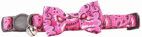 Pawise Cat Collar with Bowknot - Pink