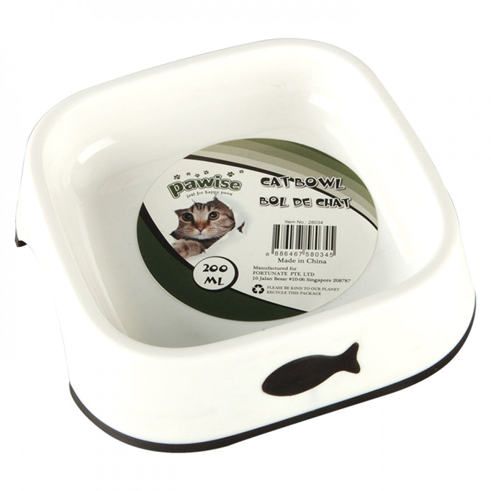 Pawise plastic cat bowl 200 ml