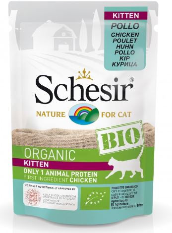 Schesir - Kitten Bio Chicken 85G