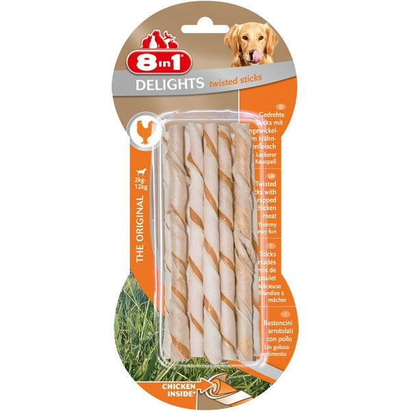 8in1 Delights Twisted Sticks-10 Pcs