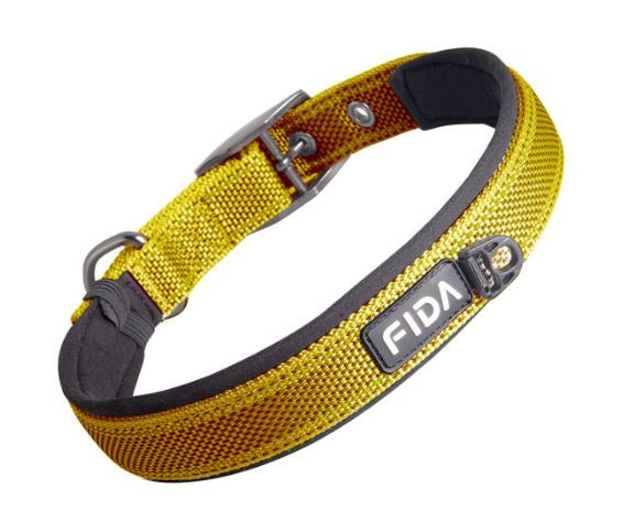 Fida Heavy Duty Dog Collar Â€“ Yellow