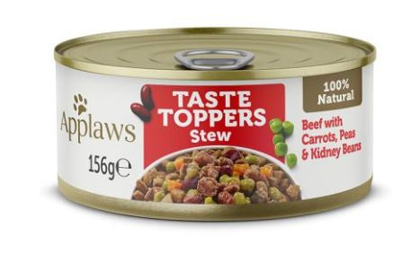 Applaws - Topper In Stew Beef With Veg Dog Tin 156G