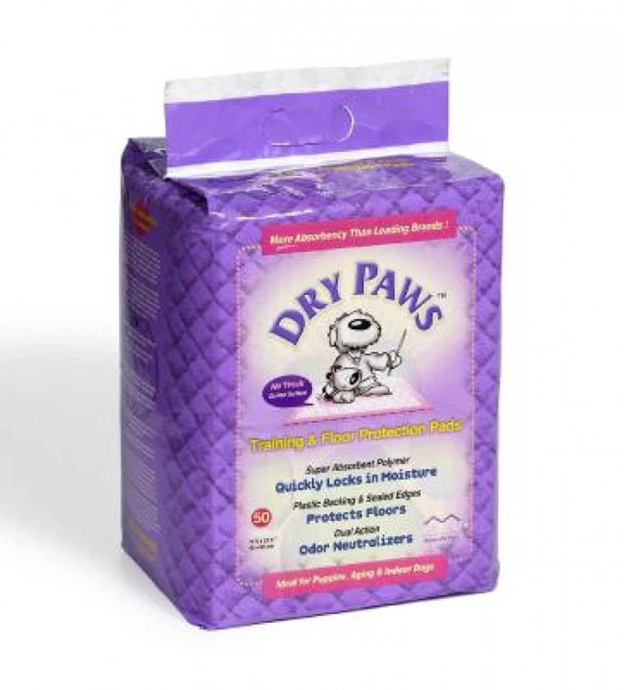 Midwest Dry Paws Training & Floor Protection Pads 100 Counts Pack - 58 x 61 cm
