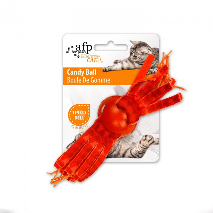 All For Paws Candy Ball - Orange | Cat Toys