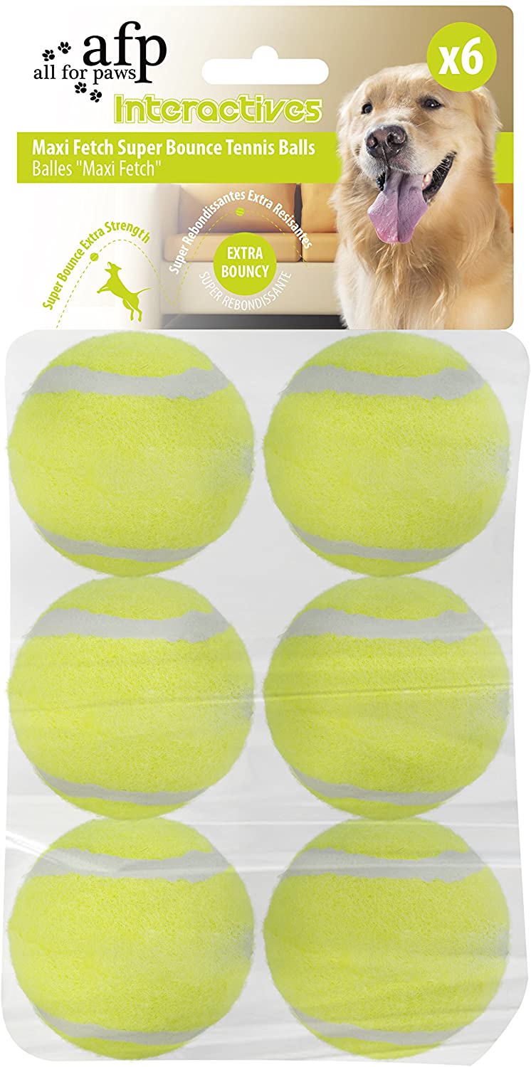 All For Paws Fetch Balls Dog Toys - 6 Pack