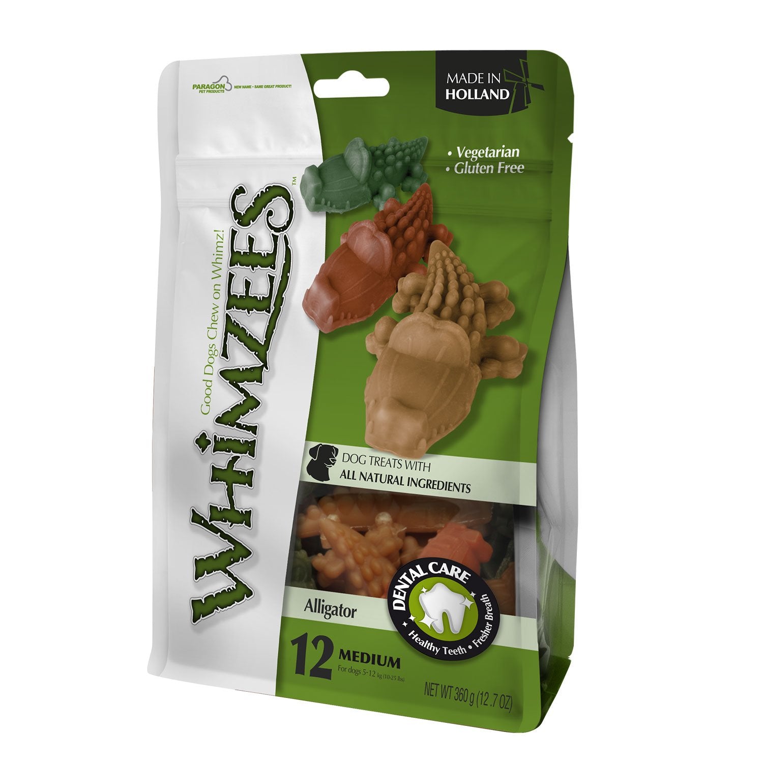 Whimzees Alligator Mix Brown / Green / Orange