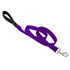Basic Purple Solids Padded Handle Dog Leash 4ft