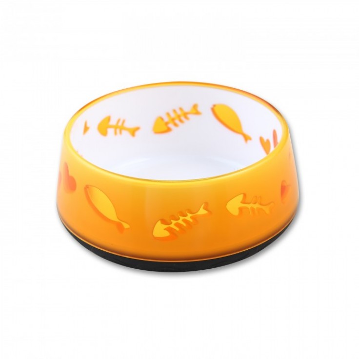 All for Paws Cat Love Bowl - Orange