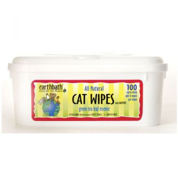 Earthbath Cat Grooming Wipe - 100 Pcs