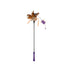 Catwand Feather Teaser w/ Natural Feather & TPR Handle (Purple stick)