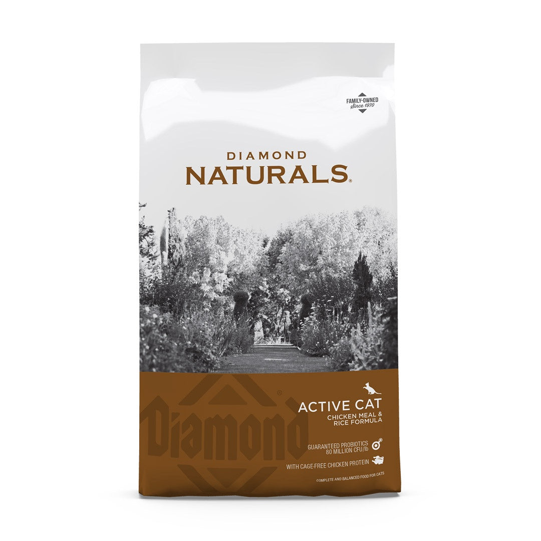 Diamond Naturals Active Cat Chicken Meal & Rice Formula 2.72 kg