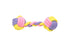 PL - Dog Chew Toys Colorful Dumbbells Shape Rope Toys For Dogs 19*6Cm