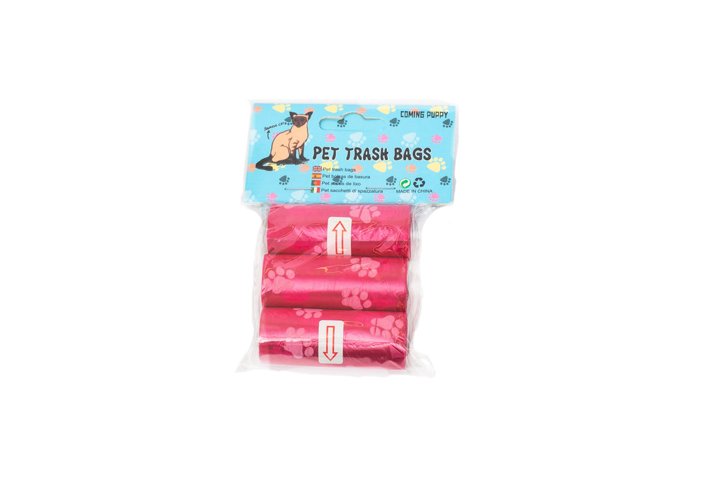 PL - Small Poo Bags Pink - 3 Rolls