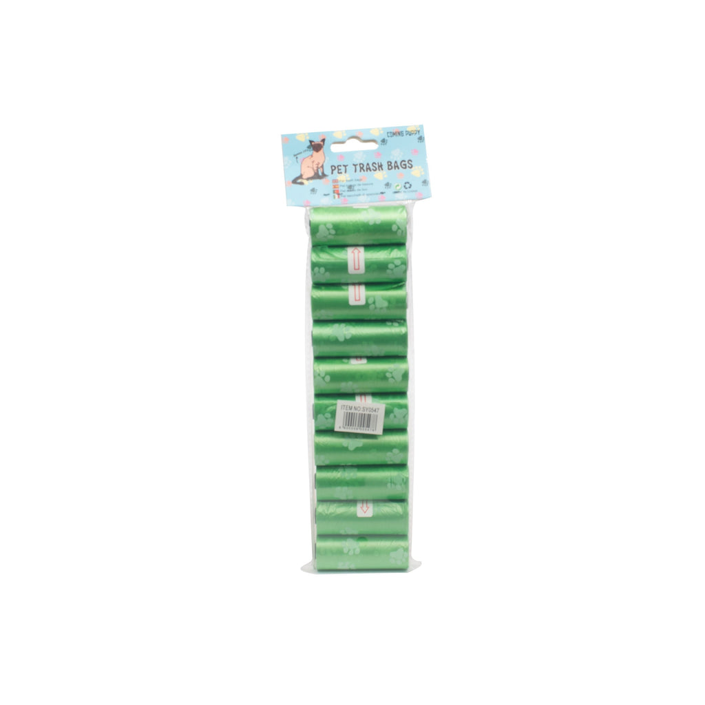 PL - Pet Poo Bags (10 Rolls) - Green