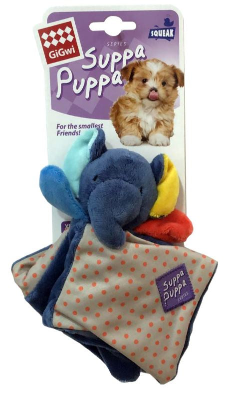 Gigwi - Suppa Puppa Elephant W/ Squaker & Crinkle Xs