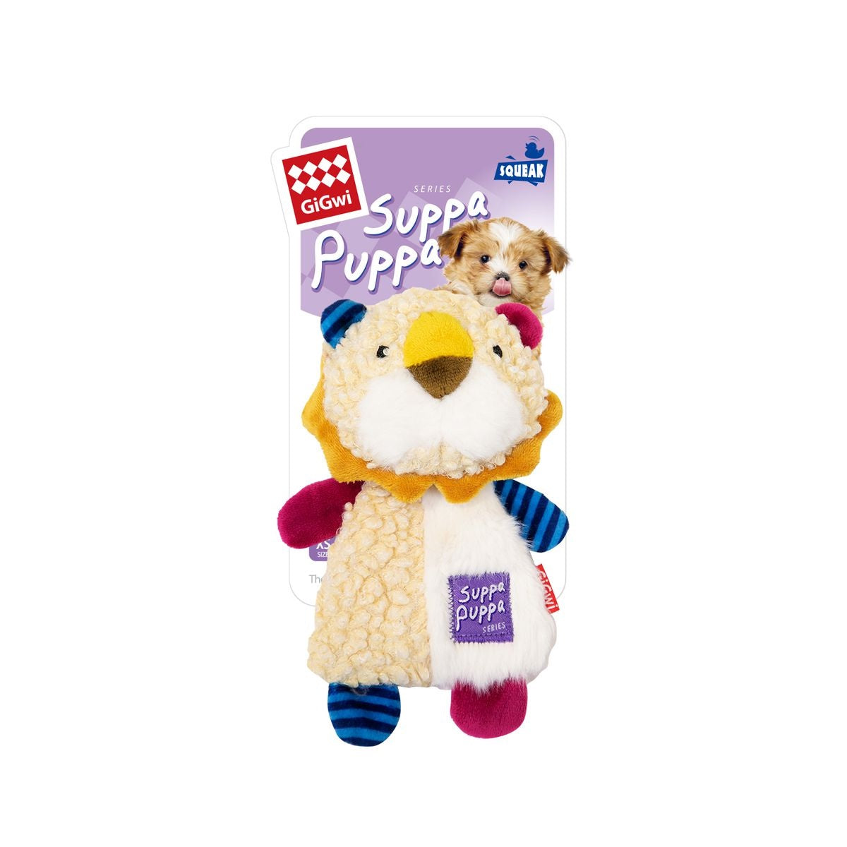 Gigwi - Suppa Puppa Lion Squeaker / Crincle Inside