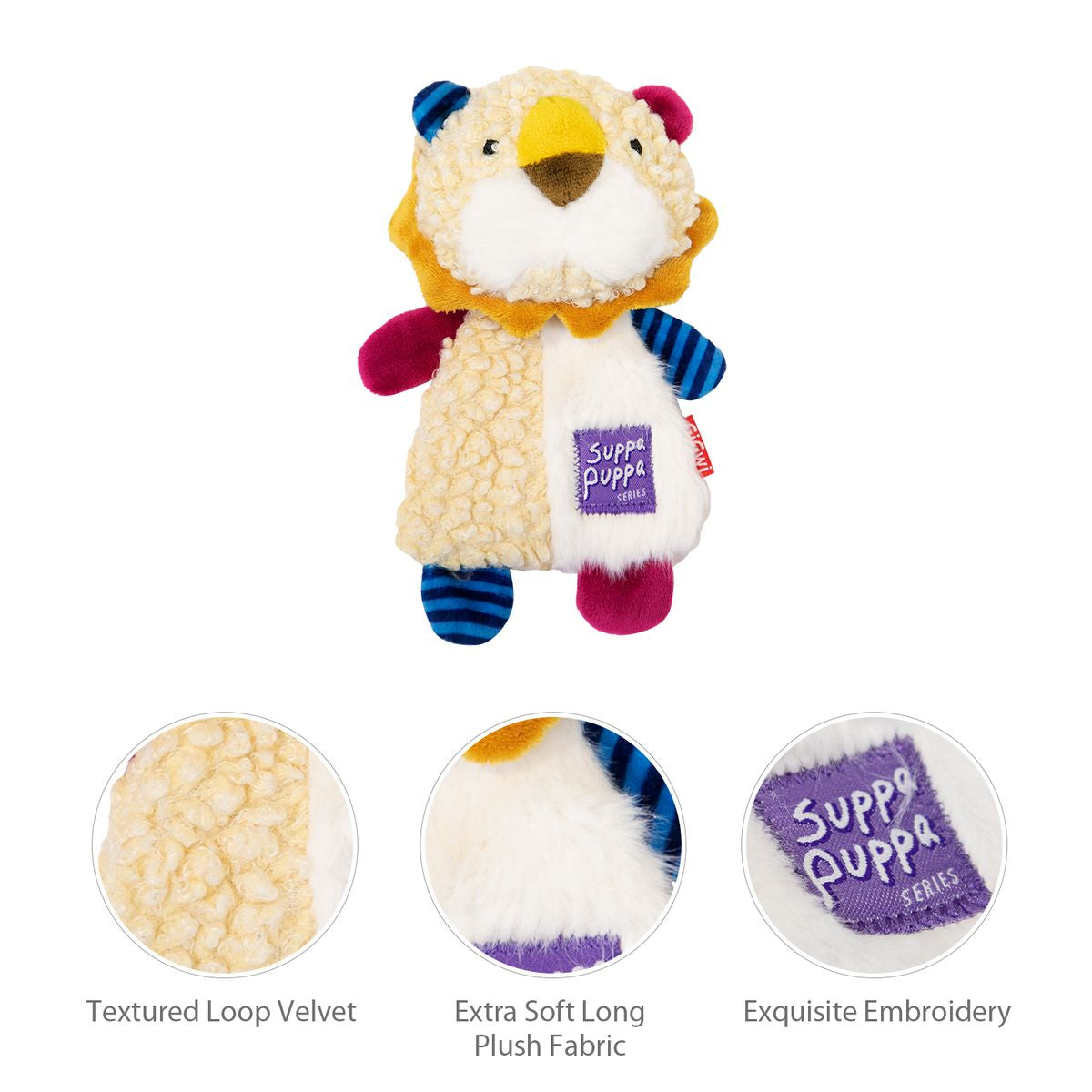 Gigwi - Suppa Puppa Lion Squeaker / Crincle Inside