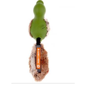 Gigwi Duck Push To mute w Plush Tail - Dog toys