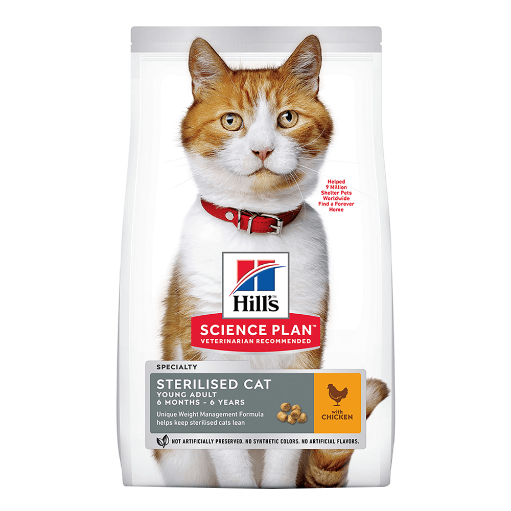 Hill’s Science Plan Sterilised Cat Young Adult With Chicken (1.5kg)