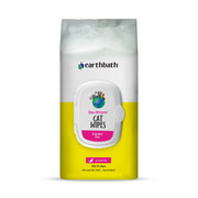 Earthbath Hypo-Allergenic Cat Grooming Wipes, Fragrance Free, Cleans & Conditions, 100 ct plant-based wipes in re-sealable pouch - Front