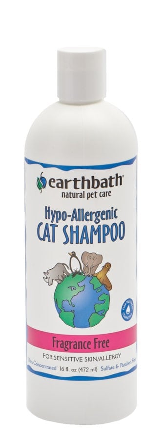 Earthbath Hypoallergenic CATs shampoo Fragrance Free