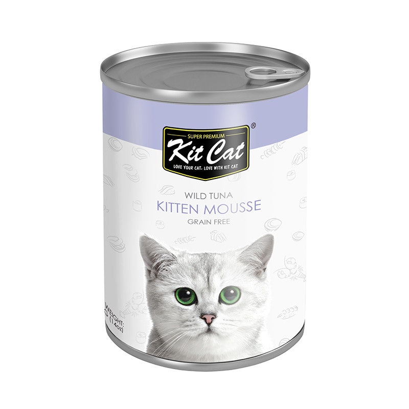Kit Cat Wild Tuna Kitten Mousse Canned Cat Food 400G