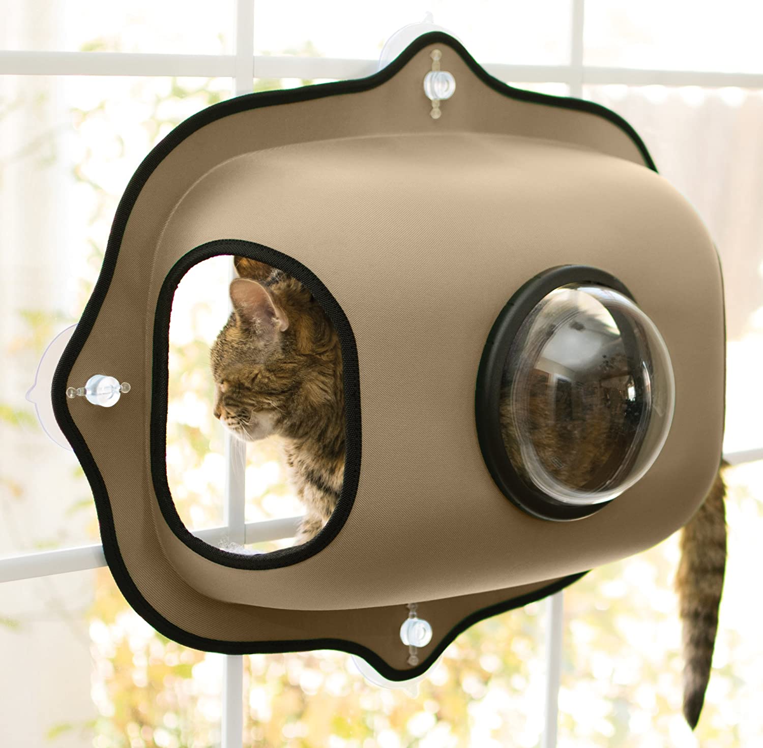 K&H - EZ Mount Window Bubble Pod Tan