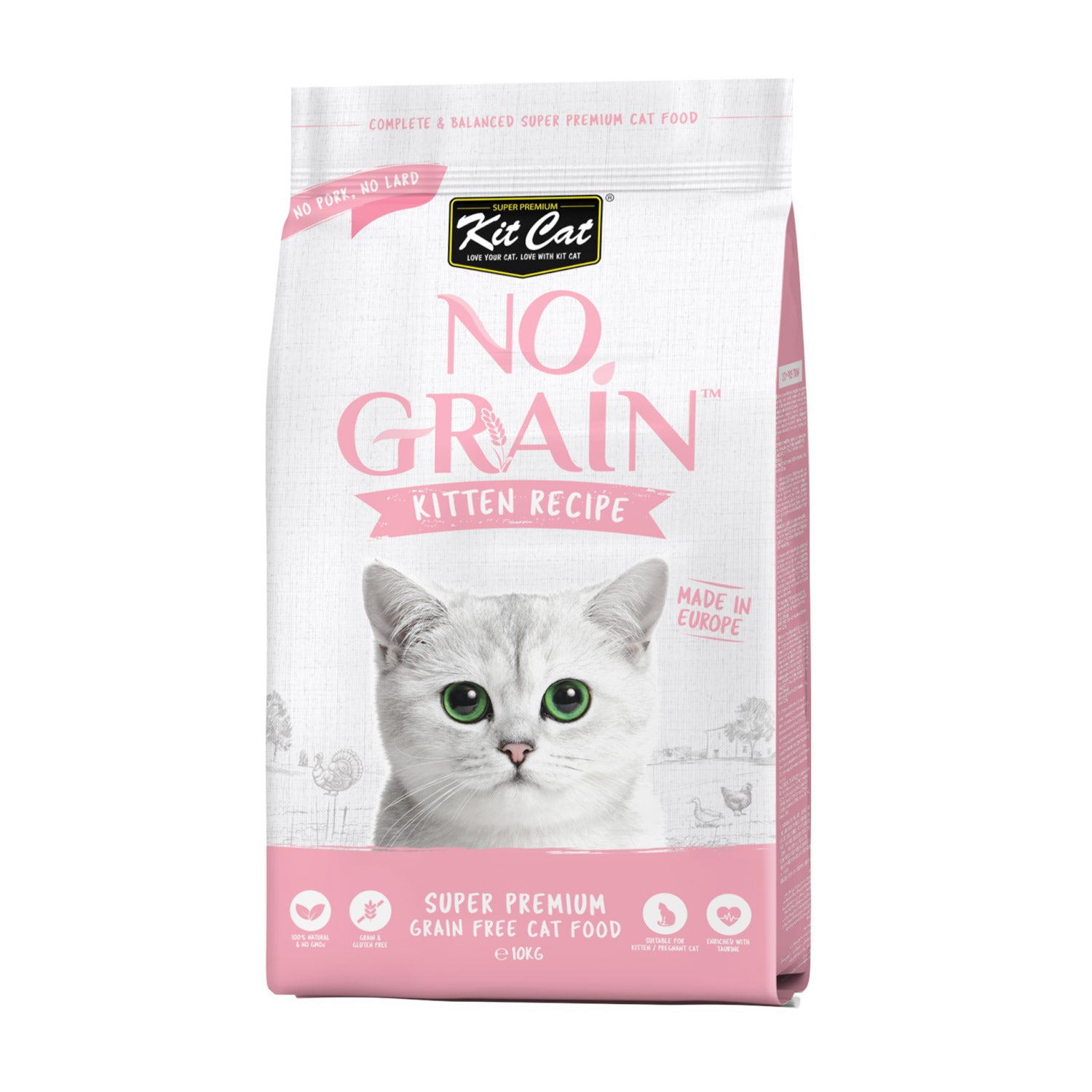 Cat Dry Food: Kit Cat No Grain  Cat Dry Food 1KG