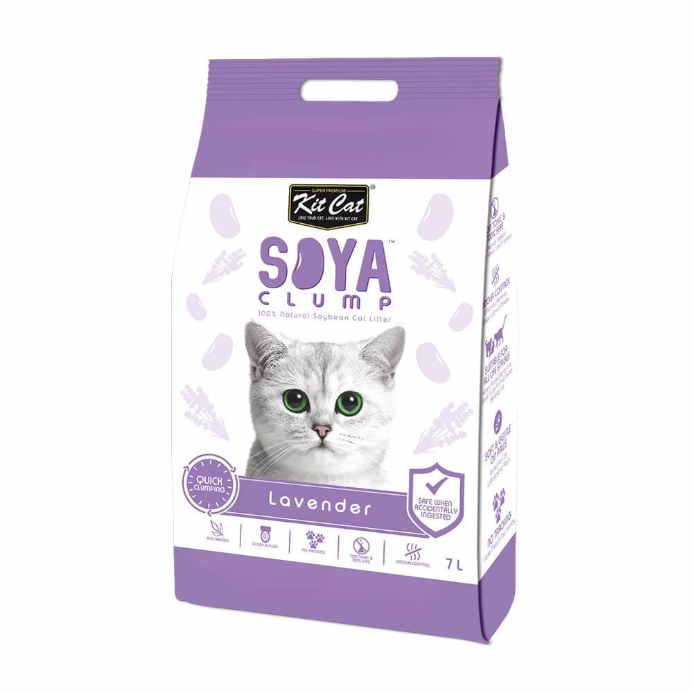 KitCat  - SoyaClump Soybean Litter_ Lavender7L, Cat Litter