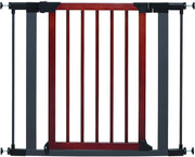Midwest - Steel Pet Gate with Decorative Wood Door