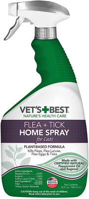 Vet's Best Natural Flea and Tick Home Spray for CATS (32 oz.)