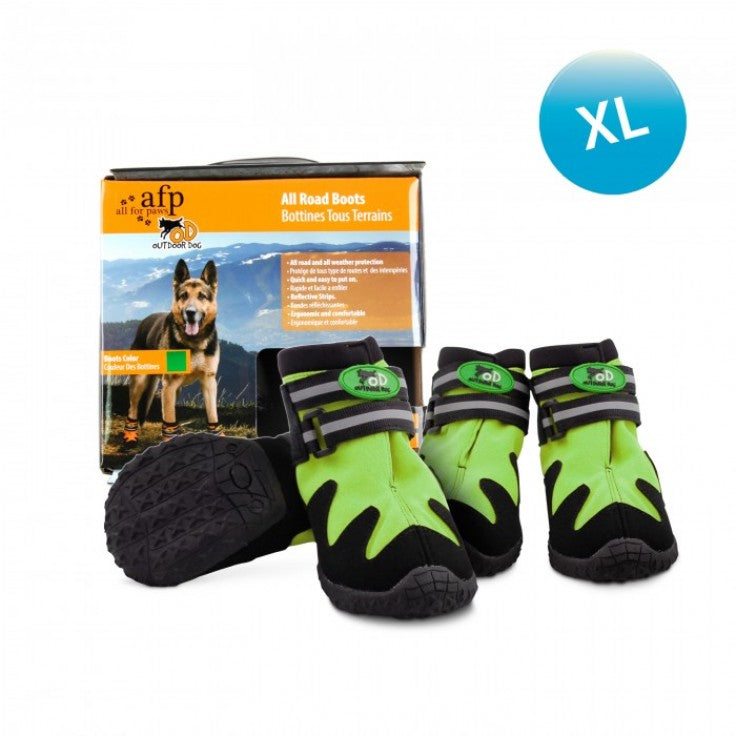 All For Paws - Outdoor Dog Shoes - Green - XL
