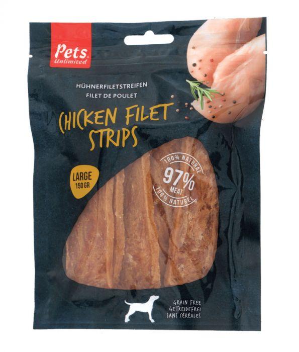PetsUnlimited-ChickenFiletStripsLarge150g