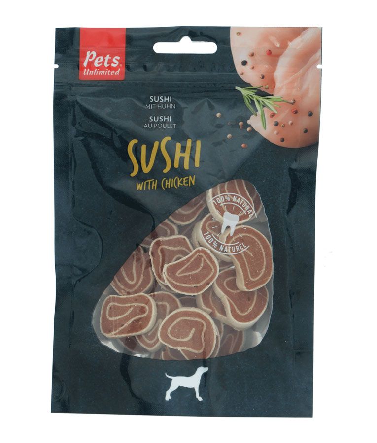 Pets Unlimited - Sushi with Chicken 100g