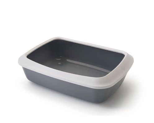 Savic Cat Litter Iriz Tray + Rim 50Cm - Grey