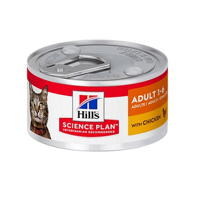 Hills - Adult Cat 1-6 w/ Chicken 82g