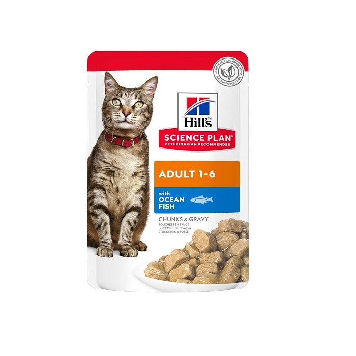 Science Plan Adult Wet Cat Food Ocean Fish Pouches