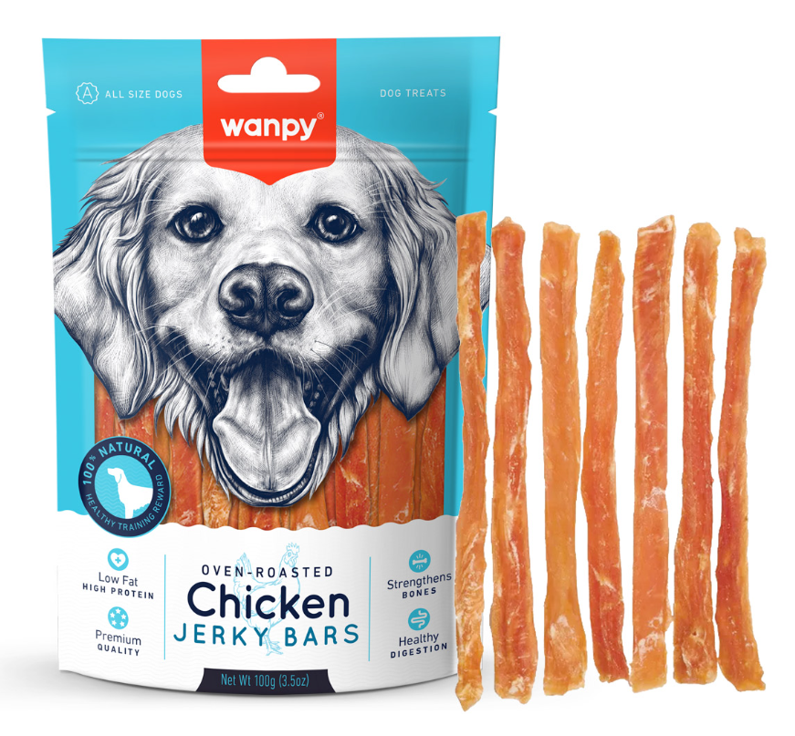 Wanpy - Chicken Jerky Bars 100g