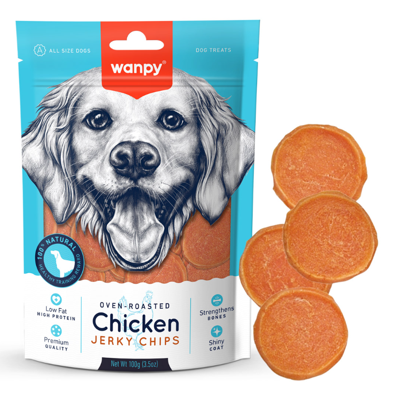 Wanpy - Chicken Jerky Chips 100g