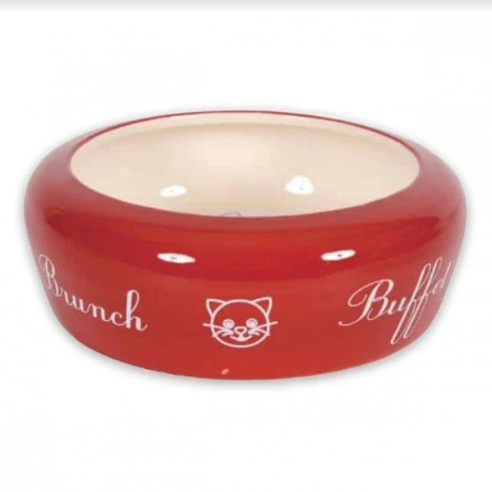 Zoliux -No Waste Ceramic Cat Bowl Buffet - 300ml