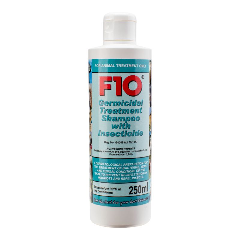 F10 Germicidal Treatment Shampoo with Insecticide 250ml